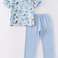 Blue character boy pants set