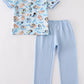 Blue character boy pants set