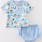 Blue character baby boy set