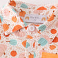 Orange pumpkin print boy set