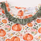 Green pumpkin ruffle dress