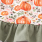 Green pumpkin ruffle dress