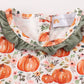 Green pumpkin ruffle girl set