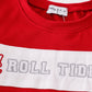 Maroon ROLL TIDE embriodery stripe boy top