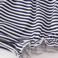 Navy WAR EAGLE embroidery stripe girl bubble