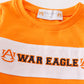 Orange WAR EAGLE embroidery boy top