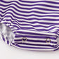 Purple stripe GO TIGERS embroidery boy bubble