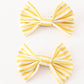 Gold piggie hair bow