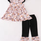 Pink halloween girl pants set