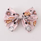 Pink halloween hair bow