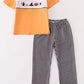 Halloween embroidery boy set