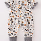 Halloween zip girl romper