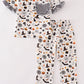 Halloween zip girl pajamas set