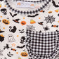 Halloween zip girl pajamas set