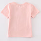 Pink farm fresh pumpkins girl top