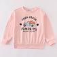 Pink farm fresh pumpkins girl top