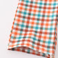 Pumpkin french knot gingham boy jonjon