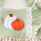 Sage pumpkin french knot girl bubble