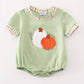 Sage pumpkin french knot boy bubble