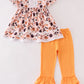 Happy halloween girl pants set