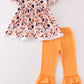 Happy halloween girl pants set