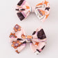 Happy halloween piggie hair bow