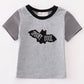 Grey stripe halloween spooky cool boy top