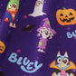 Purple halloween pumpkin twirl dress