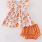 Pink pumpkin baby girl set