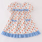 Blue pumpkin ruffle dress