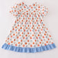 Blue pumpkin ruffle dress