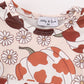 Pumpkin daisy leopard girl baby set