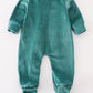 Baby forest velvet boy romper