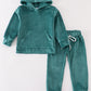 Baby forest velvet boy hoodie set