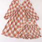 Khaki gingham mom&me dress