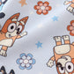 Orange character print girl skorts set