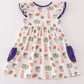 Purple geaux tiger girl dress