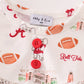 Maroon roll tide football girl bubble