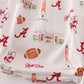 Maroon roll tide football girl bubble