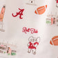 Maroon roll tide football dress