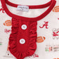 Maroon roll tide football girl set