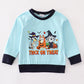 Blue halloween character boy top