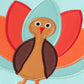 Green turkey applique boy top