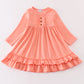 Pink ruffle girl dress