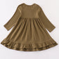 Forest ruffle girl dress