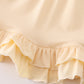 Cream ruffle girl dress