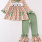 Green hunting duck embroidery girl set