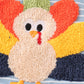 Blue stripe turkey french knot boy top