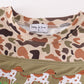 Camouflage puppy embroidery boy set