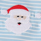 Blue christmas santa emboidery boy set